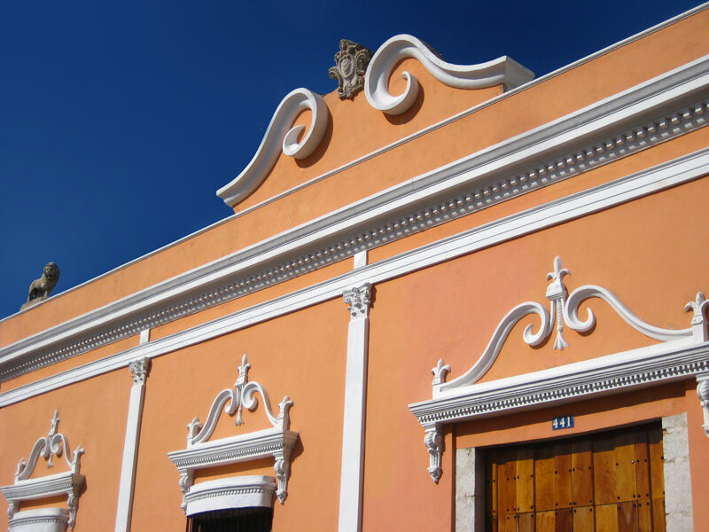 Porfirian façade detail, Hotel Hacienda VIP